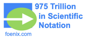 975 Trillion in Scientific Notation