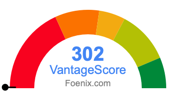 302 VantageScore credit score