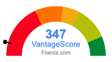 347 VantageScore credit score