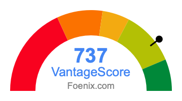 737 VantageScore credit score