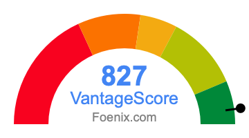 827 VantageScore credit score