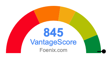 845 VantageScore credit score